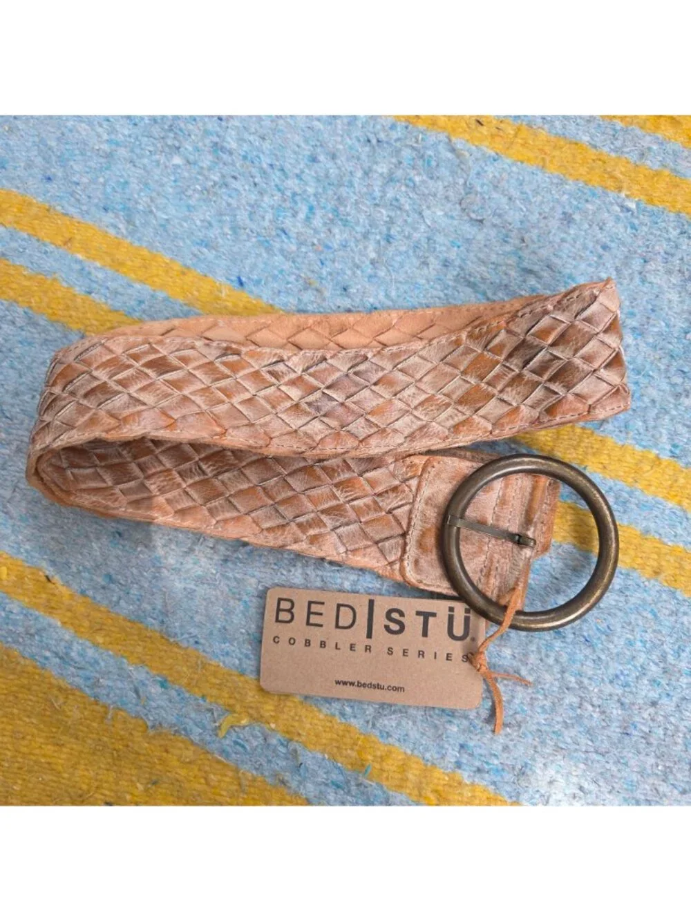 Bed Stu Dreamweaver Rustic Tan Belt Medium NWT